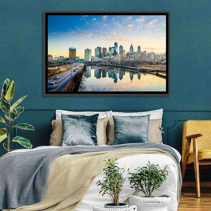 Philadelphia Skyline at Dusk Wall Art
