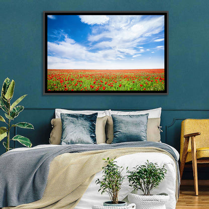 Red Poppy Field Wall Art