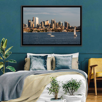 Seattle Skyline at Golden Hour Wall Art