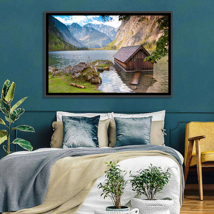 Obersee Boathouse at Königssee Wall Art