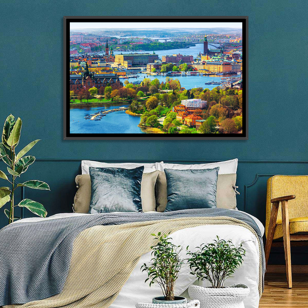 Gamla Stan Waterfront Wall Art