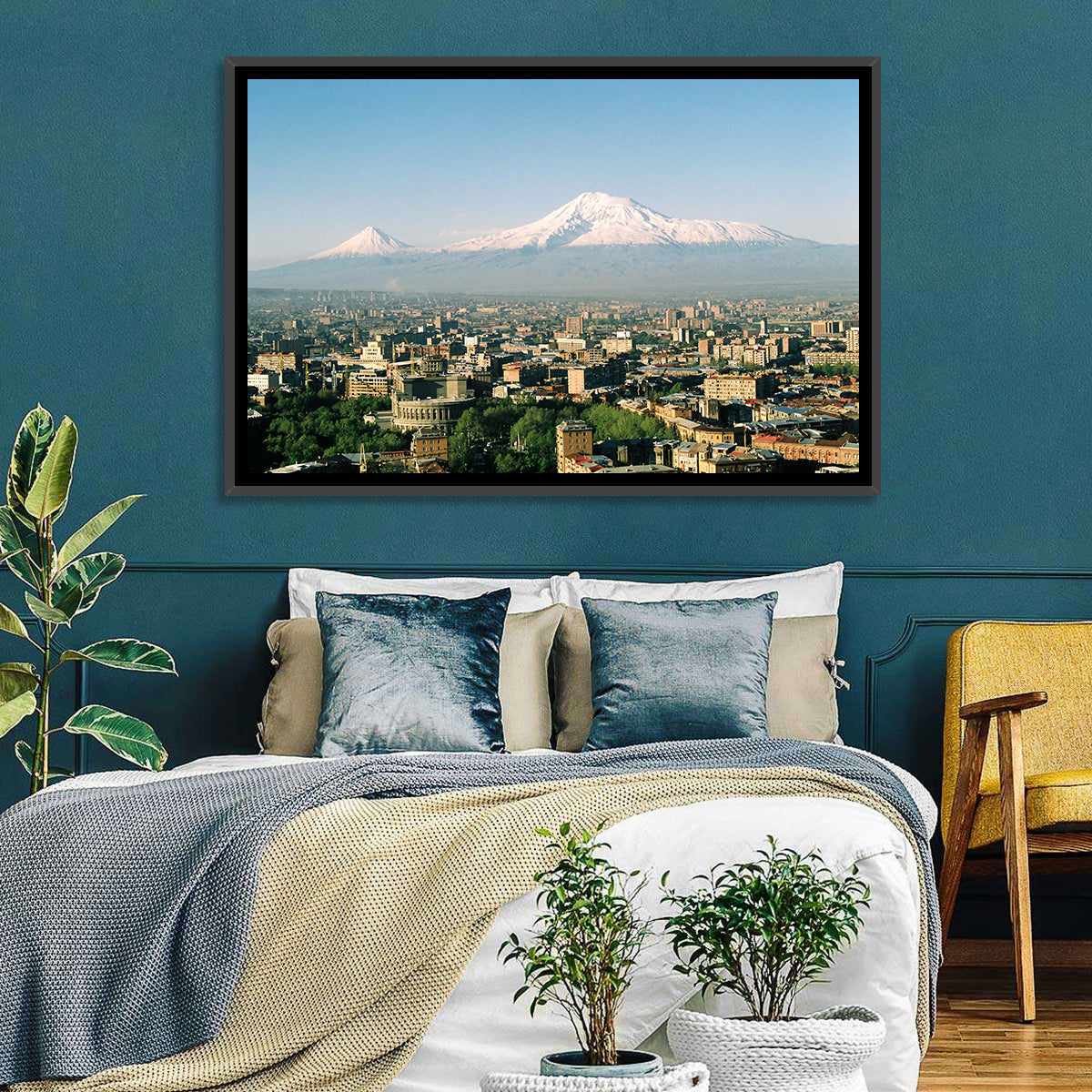 Mount Ararat From Yerevan Wall Art