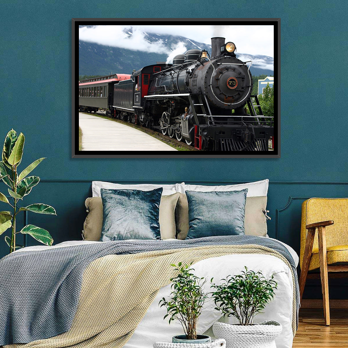 Steam Engine Train Wall Art