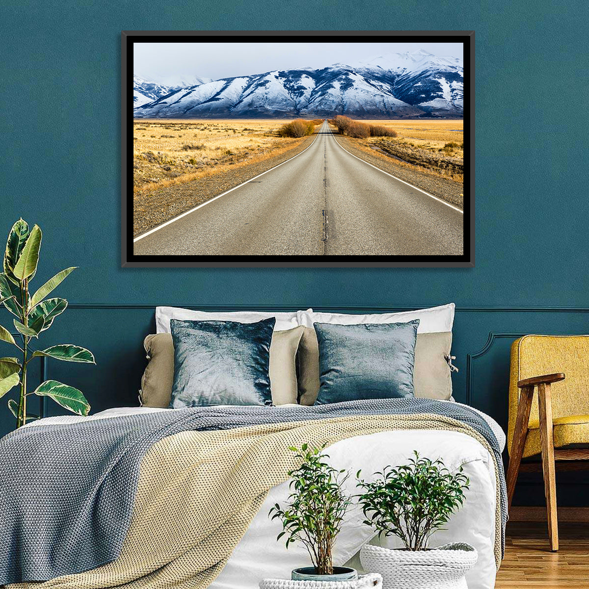 El Calafate Road with Snow Peaks Wall Art