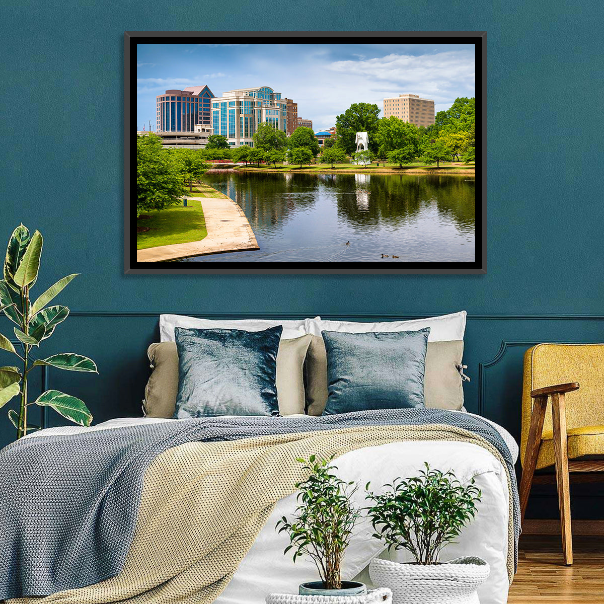 Big Spring Park Skyline, Huntsville Wall Art