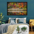 Algonquin Highway 60 Autumn Reflection Wall Art