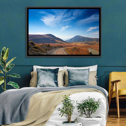 Mount Aso Winding Road Wall Art