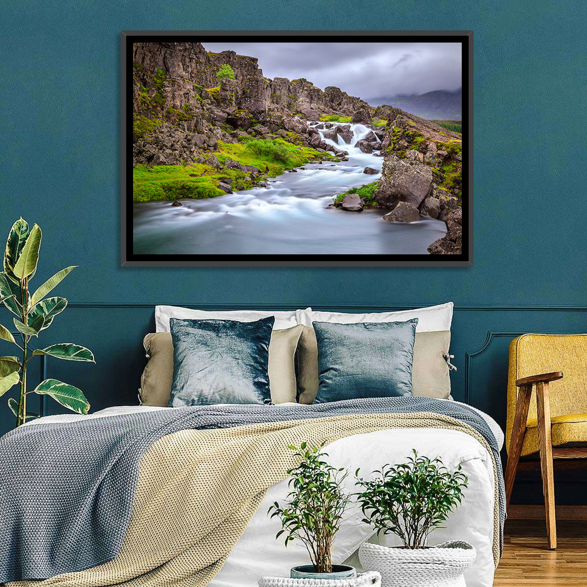 Öxarárfoss Stream, Þingvellir Wall Art