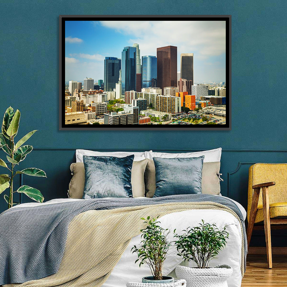Downtown Los Angeles Skyline Cityscape Wall Art