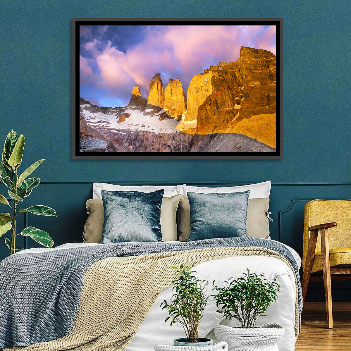 Torres Del Paine Alpenglow Wall Art