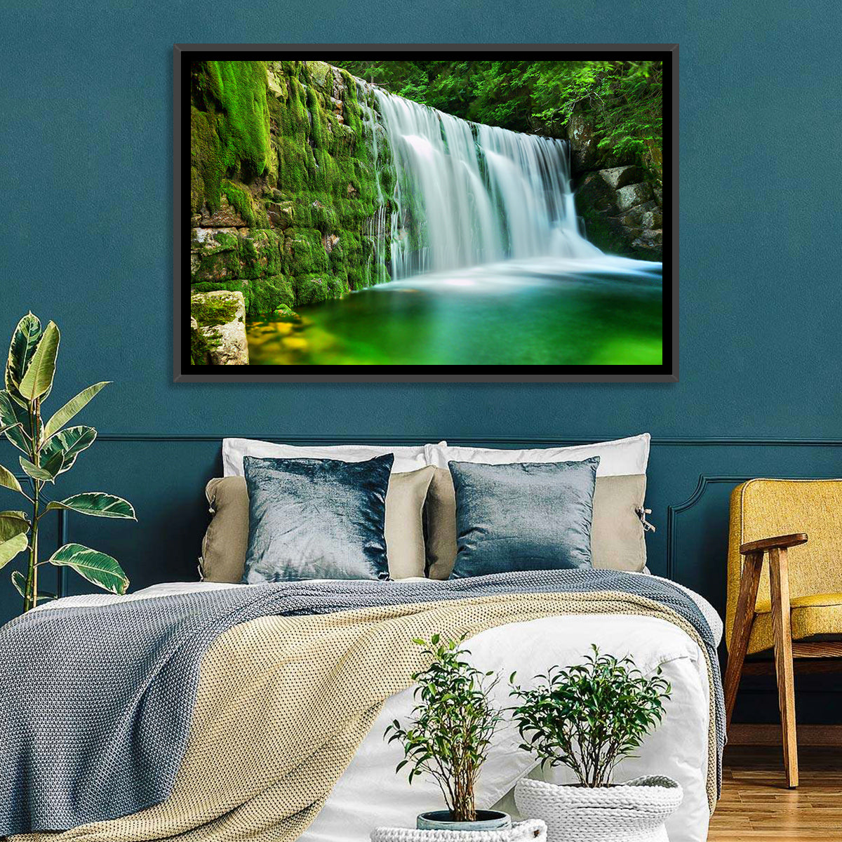 Emerald Lake Cascade Wall Art