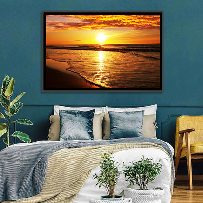 Golden Thai Beach Sunset Wall Art