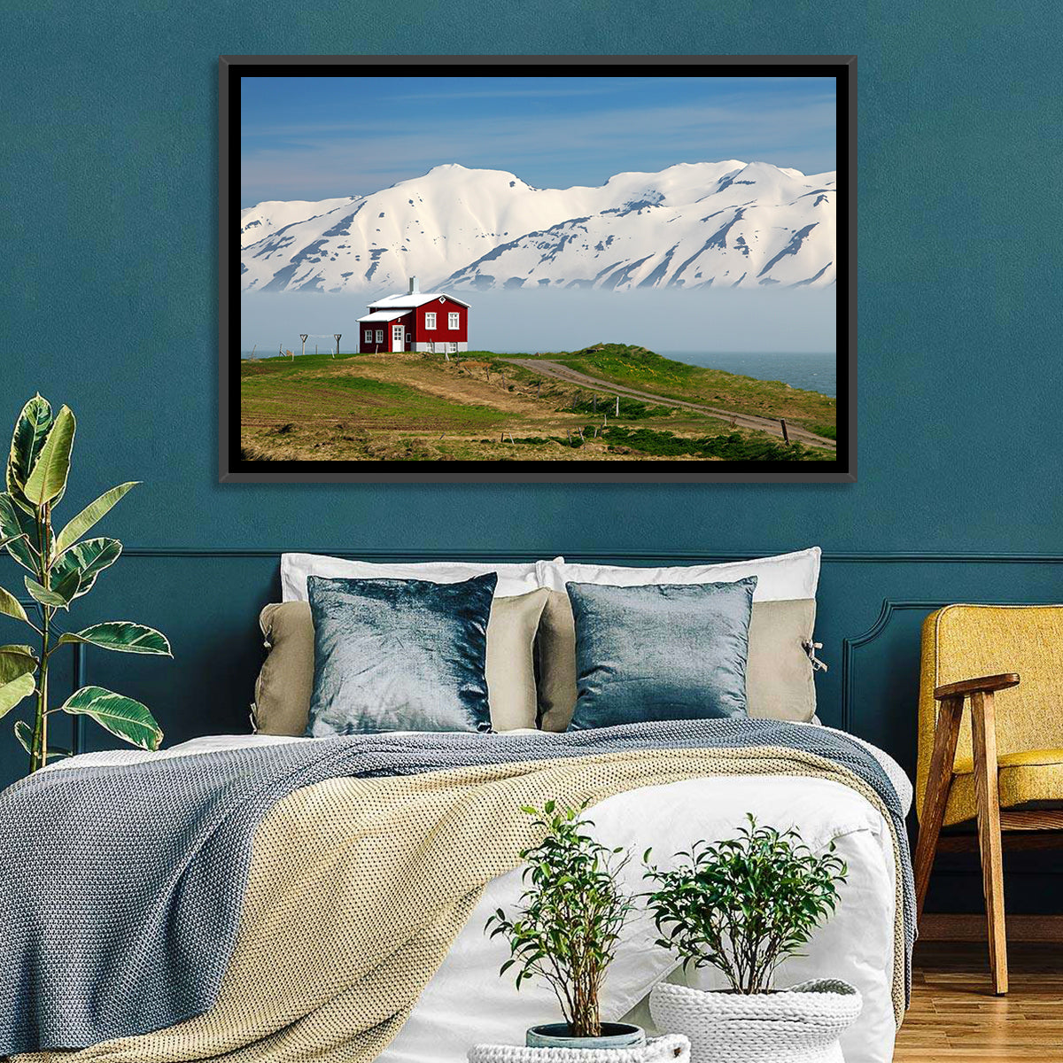 Red House by Fjord Wall Art