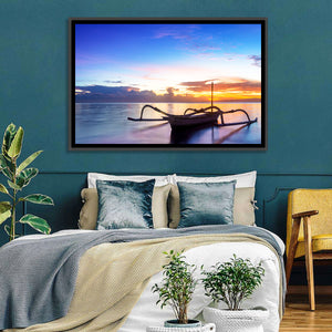 Jukung Fishing Boat Wall Art