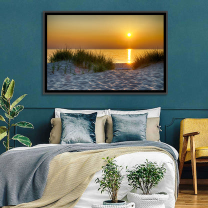 Lake Michigan Sunset Dunes Wall Art