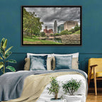 Omaha Skyline at Gene Leahy Mall Wall Art