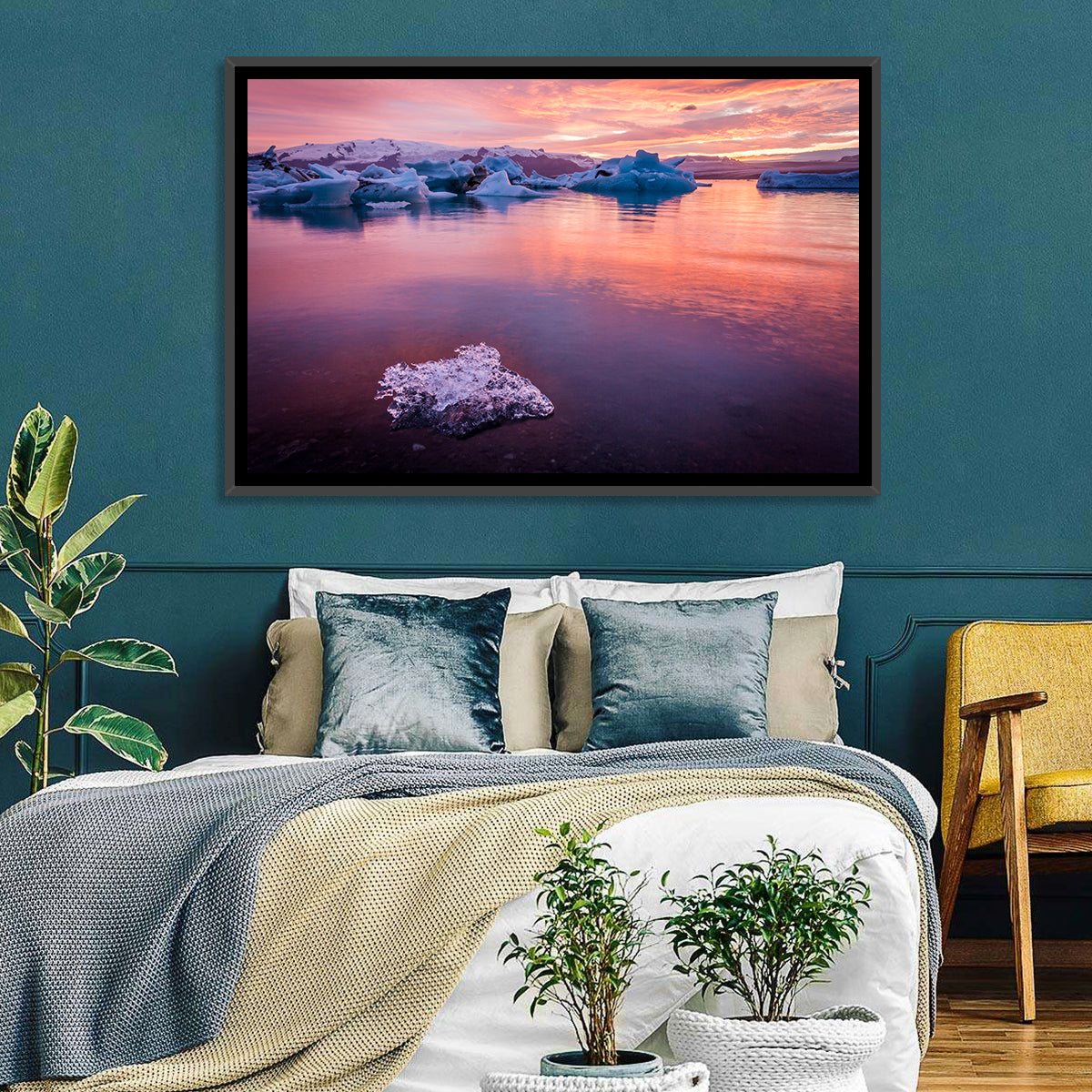 Jökulsárlón Dusk Lagoon Wall Art