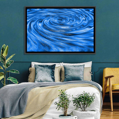 Azure Water Vortex Wall Art