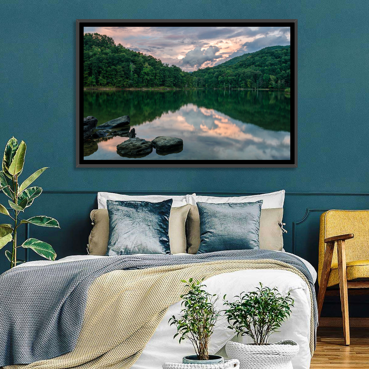 Martins Fork Lake Sunset Wall Art
