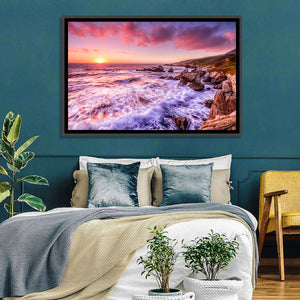 California Coast Sunset Wall Art