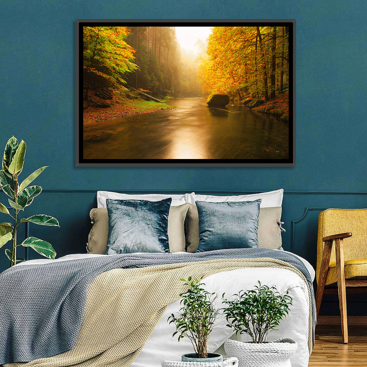 Mountain River Wall Art