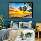 Palm Island Sunset Wall Art