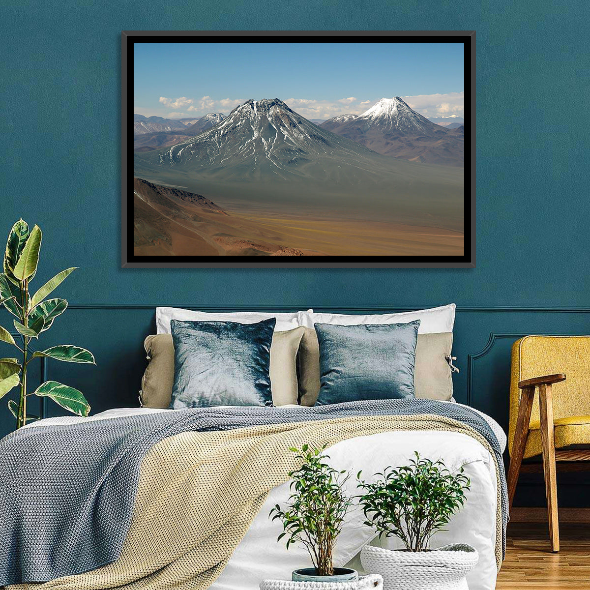 Licancabur and Juriques Peaks Wall Art in a room, landscape