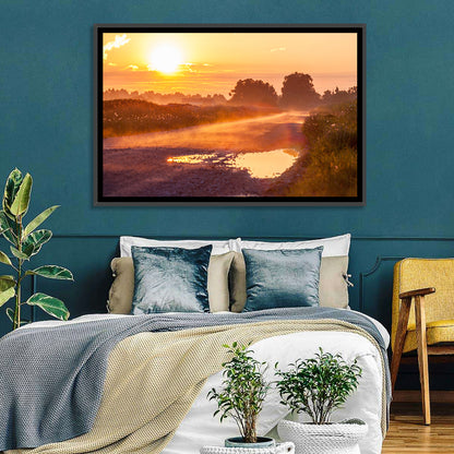 Dirt Road at Golden Hour Wall Art