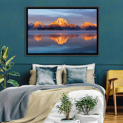 Mount Moran Sunrise Over Jackson Lake Wall Art