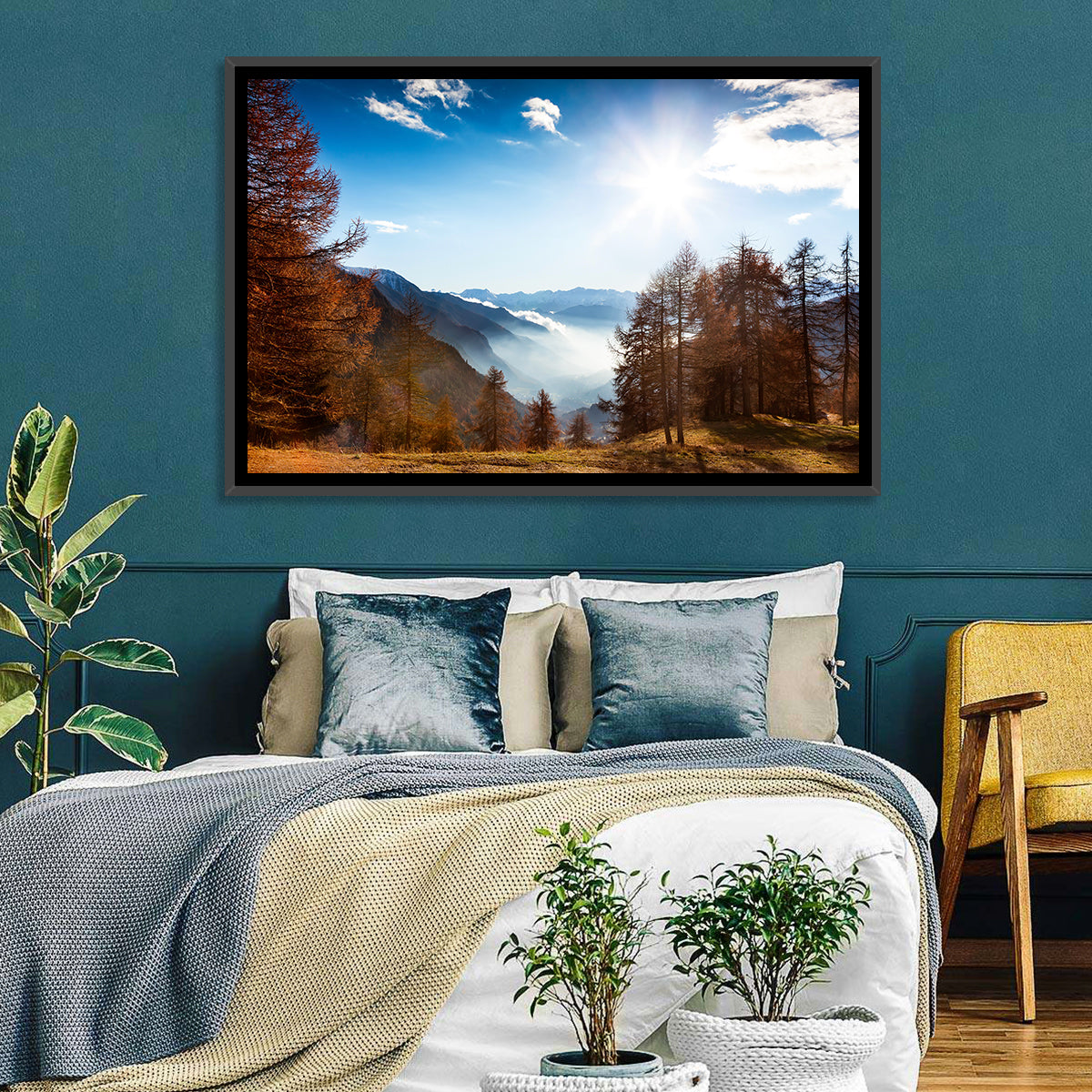 Val D Aosta Valley Morning Light Wall Art