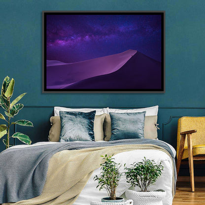Lone Hiker Under the Milky Way Wall Art