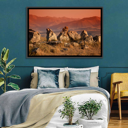 Karahunj Rocky Ridge at Sunset Wall Art