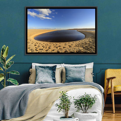 Fayoum Lake Footprints Wall Art