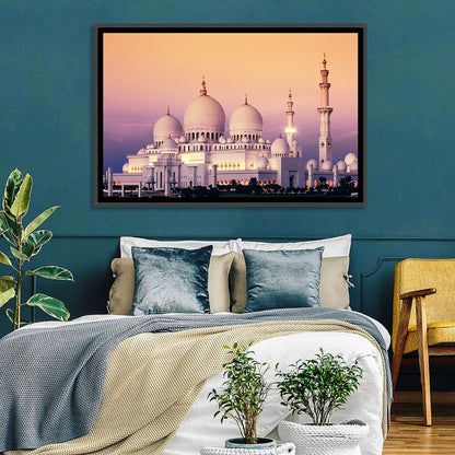 Sheikh Zayed Grand Mosque at Dusk Wall Art