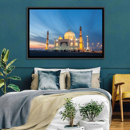 Siddiqa Fatima Zahra Mosque at Dusk Wall Art