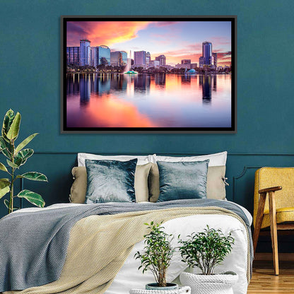 Lake Eola Sunset Orlando Wall Art