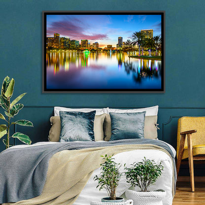 Orlando Lake Eola Skyline Wall Art