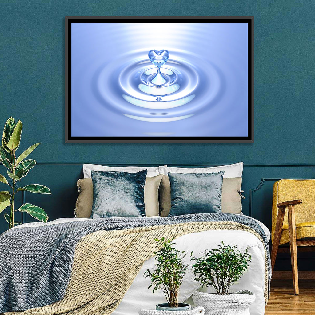 Heart-shaped Water Droplet Wall Art