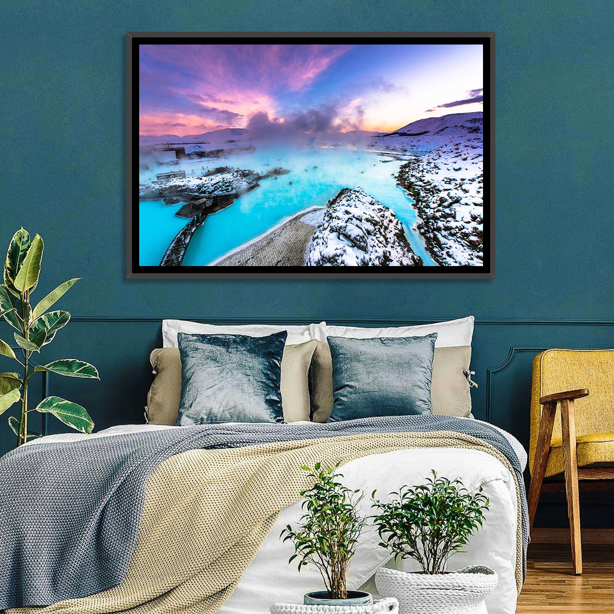 Blue Lagoon Grindavík Sunrise Wall Art
