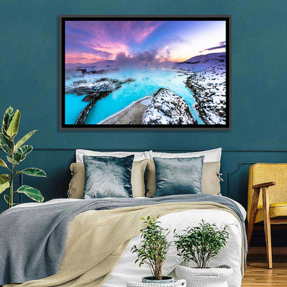Blue Lagoon Grindavík Sunrise Wall Art