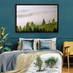 Summer Mist Over Green Hills Wall Art