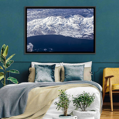 Lake Sevan Aerial Winter View Wall Art