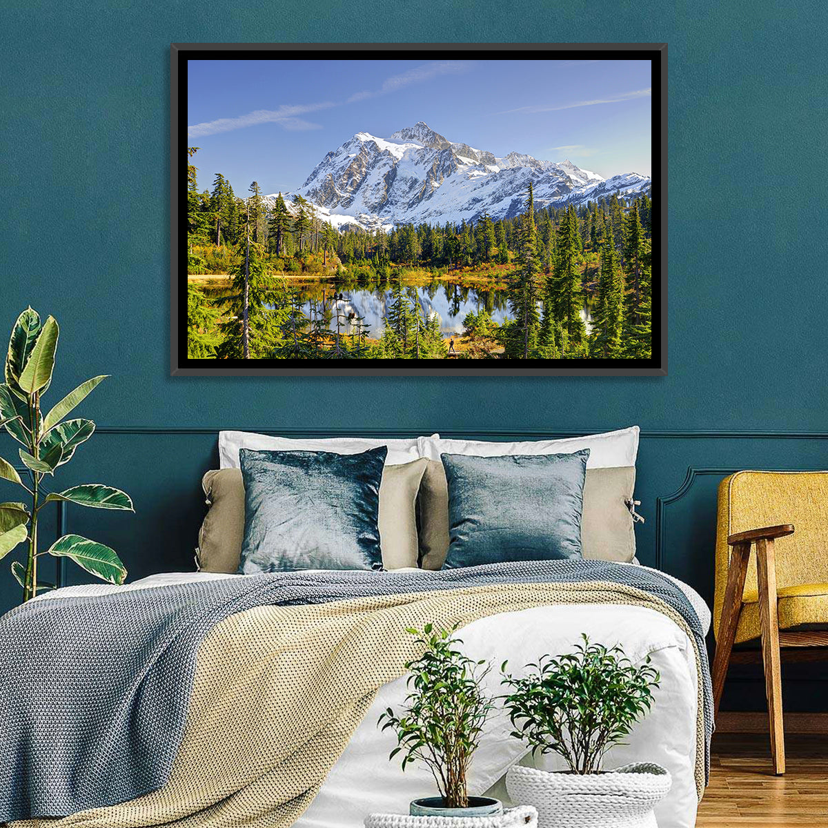 Mount Shuksan Lake Reflection Wall Art