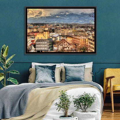 Vaduz Autumn Cityscape Wall Art