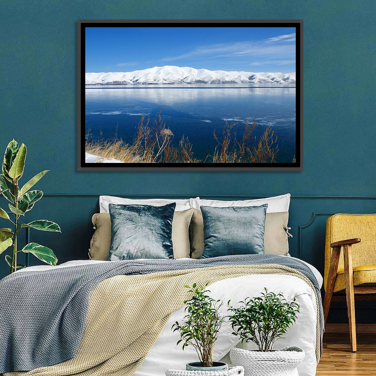 Winter at Lake Sevan Wall Art