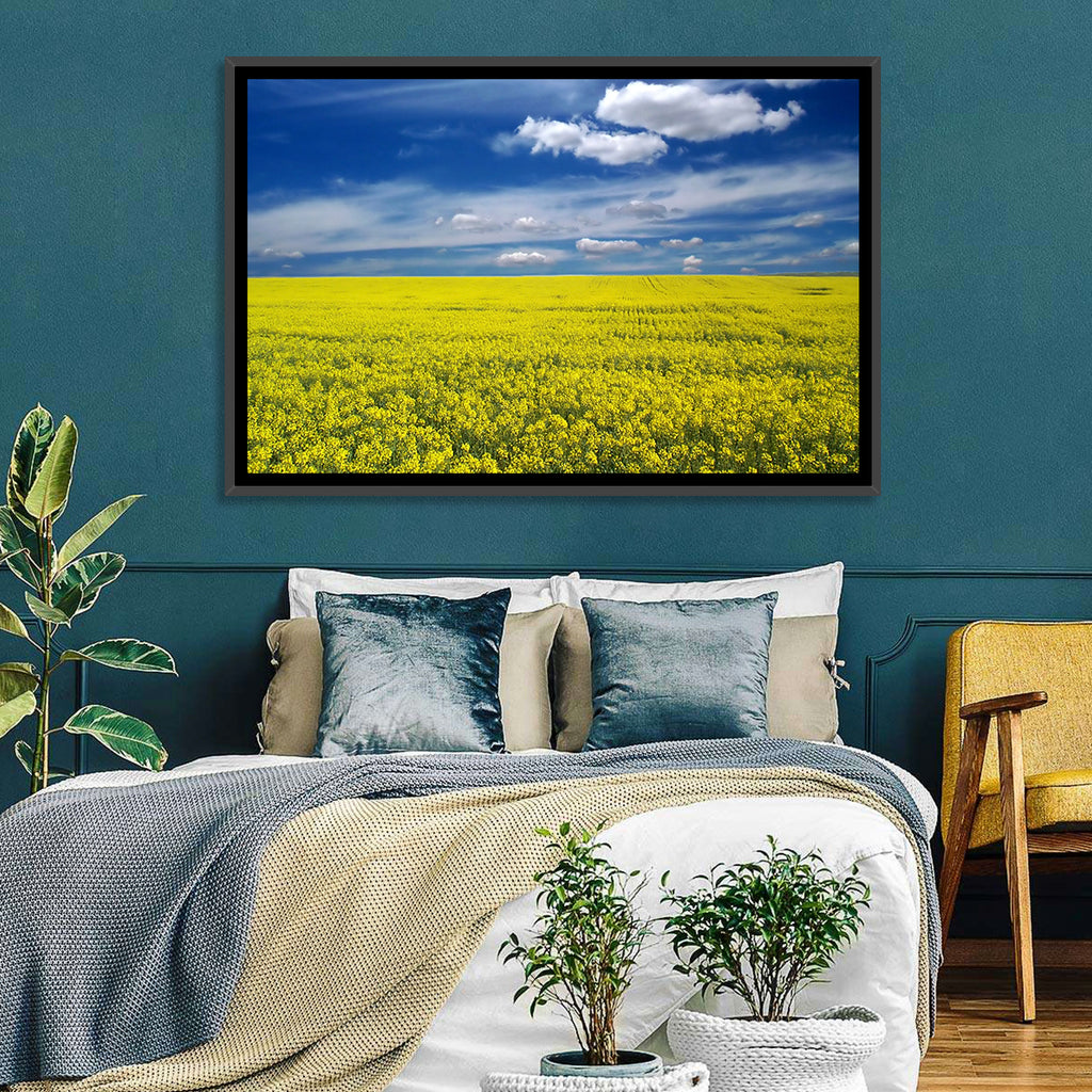 Sunlit Canola Field Wall Art