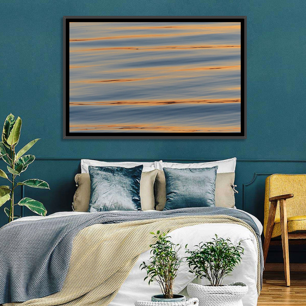 Sunset Ripples Abstract Wall Art