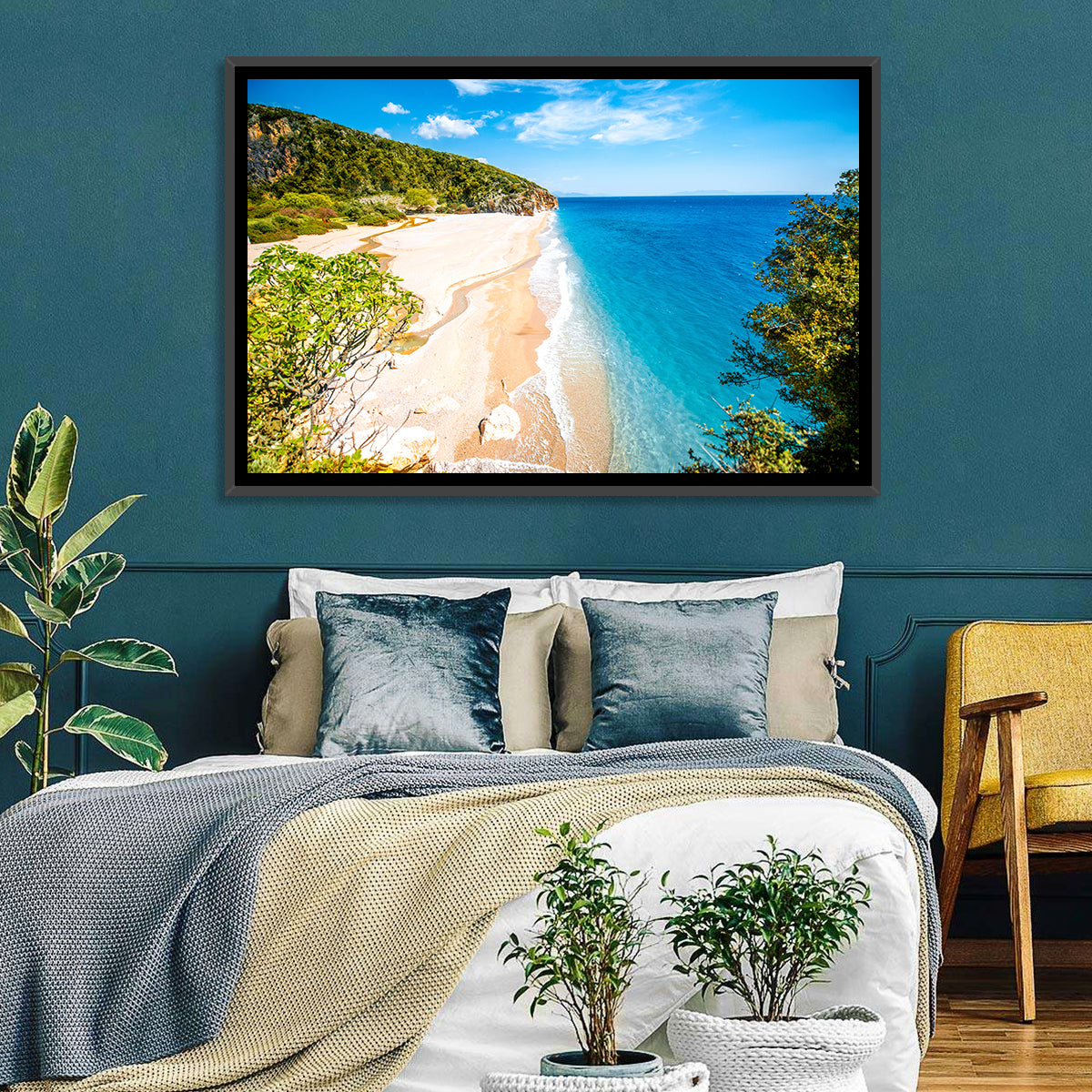 Mylopotamos Turquoise Beach Wall Art