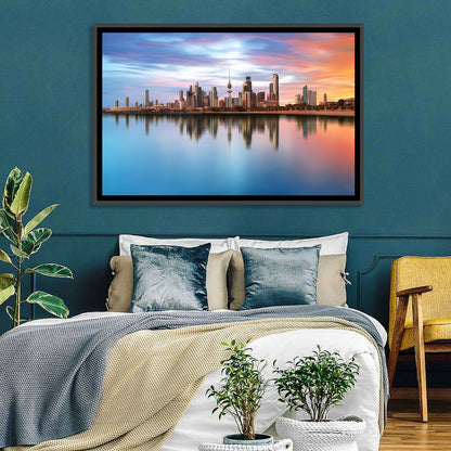 Kuwait City Skyline at Sunset Wall Art