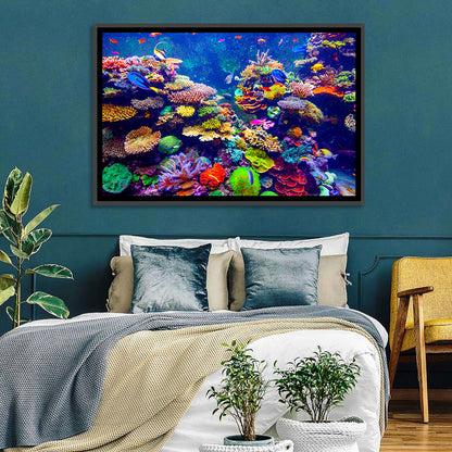 Tropical Coral Reef Aquarium Wall Art